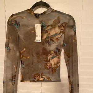 Urban outfitters mesh long sleeve